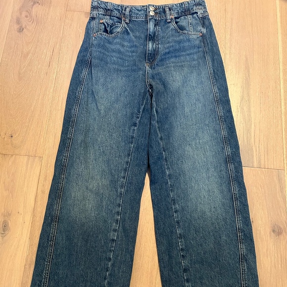 We The Free Aster Straight Leg High Rise Jeans Size 30 Relaxed Fit ~ Boho! - Picture 2 of 5